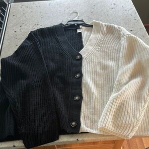 Black and White Women's Sweater
